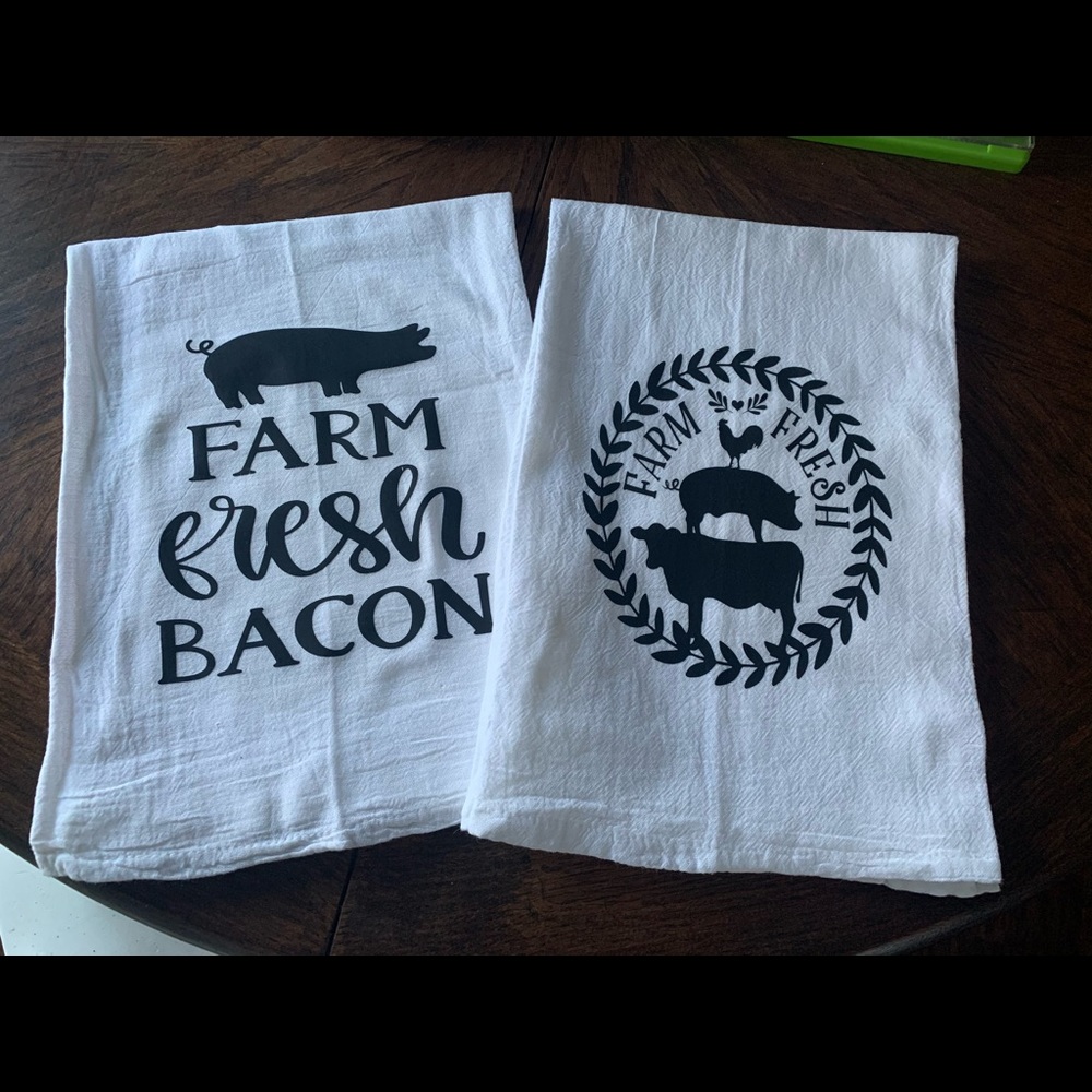 Flour sack hand towels